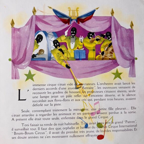 Guy Des Cars Toni Roi Du Cirque FRENCH France 1944 Illustrated Childrens Book HC - Picture 4 of 16